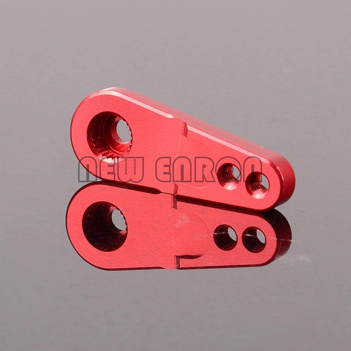 FidgetGear Red RC 25T Metal Steering Servo Arm Horn 18/22mm for Traxxas trx-4 1:10 Defender
