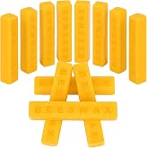 Sukh 290g Yellow Beeswax Bar - 12 Pcs Beeswax Block Triple Filtered Wax | Natural Cosmetic Grade Candle Wax for Candle Making