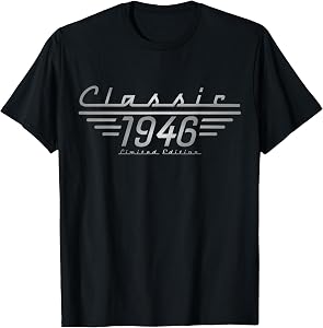 80th Birthday Classic 1946 Vintage Car Dad Grandpa Pap T-Shirt