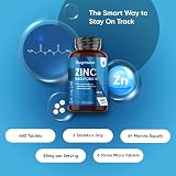 WeightWorld Zinc Tablets 50mg | 400 Tablets | Vegan & Non-GMO view 2