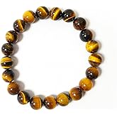 FUDIDU Bracelet Obsidian,5/16 inch Beaded Stretchy Crystal Elastic Bracelets, approximately 6-1/4 Inch Adjustable Unisex Protection Healing,Bitherday Gifts for BestFriend