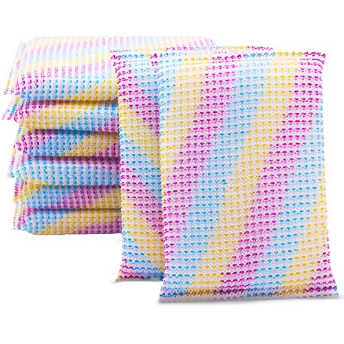 Multi-Use Scouring Pads Scrub Sponge Non-Stick Pans Kitchen Washing
Sponges Scratch Free Not Smelly Cleans Beautifully 2 Pack (X4) Total 8
(8 Pack)