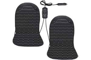 Seat Cushion, Comfort Winter Seat Covers for Full Back and Seat Adjustable Seat Pad 2-Pack