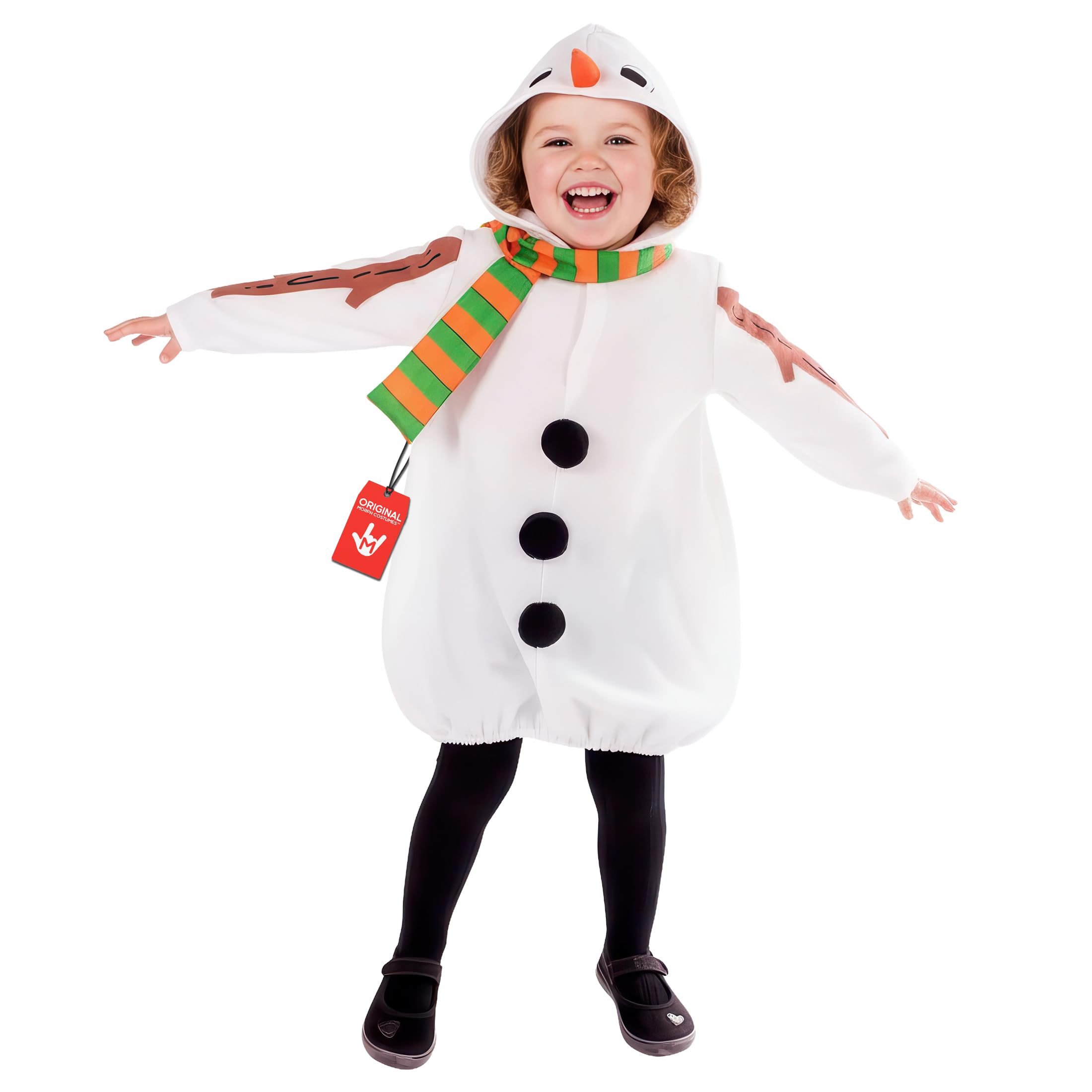 Fun Shack Toddler Snowman Costume, Snowman Costume Kids, Christmas Costumes for Kids, Christmas Costumes for Toddlers, 1-2 Years