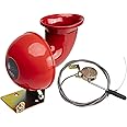 FARBIN Loud Raging Bull Horn Hand Pull Lanyard Electric Air Horn Raging Sound with Manual Pull Lever for Truck Boat Super Loud Car Horn (Bull Sound Horn Cable Switch, 12V)