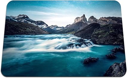 Amazon 26cmx21cm マウスパッド 滝レイクロックストーレスデルパイネ国立公園チリ パターンカスタムの マウスパッド Bingbongbu マウスパッド 通販