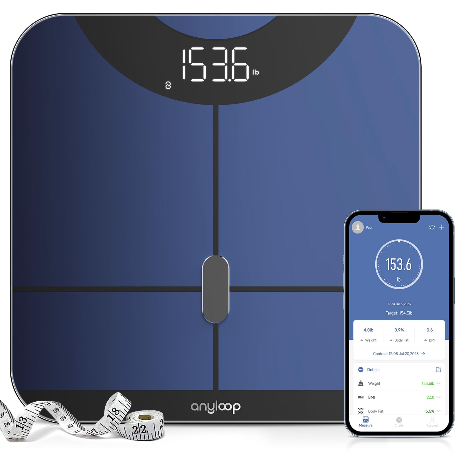 anyloop Smart Scale for Body Weight and Fat