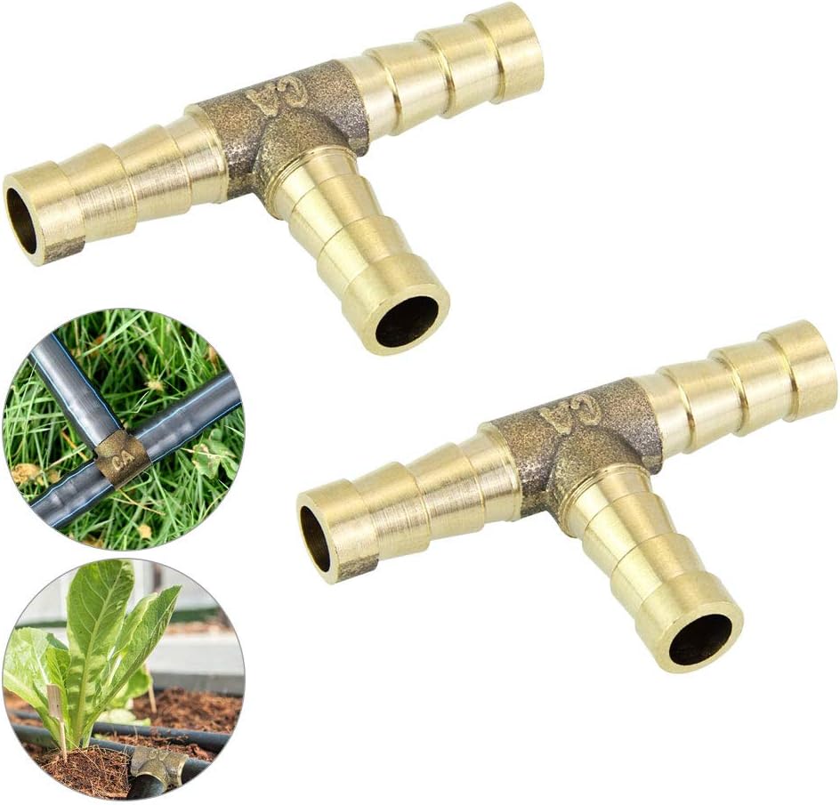 FAVENGO 2 Pcs Gas Pipe Connector 8mm Gas Pipe Fittings 3 Way T Shaped