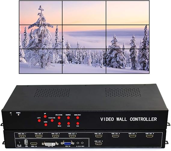 ISEEVY Video Wall Controller 3x3 Video Wall Processor Amazon.co.uk