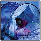 Xmas Baby Kids Bed Tent for Christmas Gift, Pop Privacy Funny Portable Princess Tents | Playhouse Club / Secret Castle / Magical Dream Winter Wonderland / Mosquito Repellent Net (1x1x1m, Multicolor)