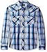 Wrangler Men's Western Fashion Two Pocket Long Sleeve Snap