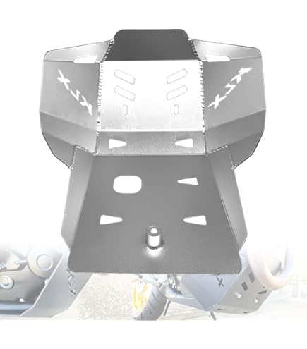CHIFUN Skid Plate Compatible With Kawasaki KLX250 KLX250R KLX250S KLX300 DS KLX300R 2009-2023 Motorcycle Lower Engine Guard Bottom Protection Aluminum Belly Pan Black