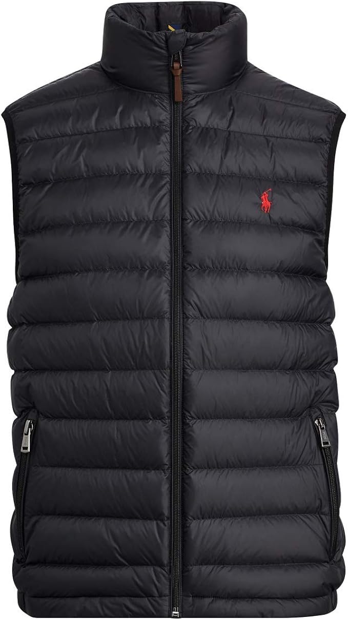 polo vest black