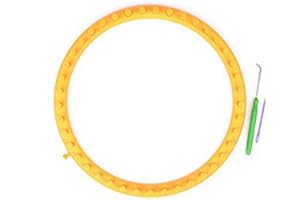 QUPA AM STORE JapanAmStore Round Knitting Looms Plastic Circular Knitting Loom Knitter Yarn Needles Kit for Hats Scarves Shawl (28cm)