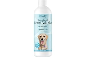 Pawfy Dog Breath Freshener with Advanced Dental Care Formula | Dog Teeth Cleaning & Mouthwash | Fix Stinky Dog Breath with Dog Water Additive | Canine Plaque and Tartar Remover for Dogs.