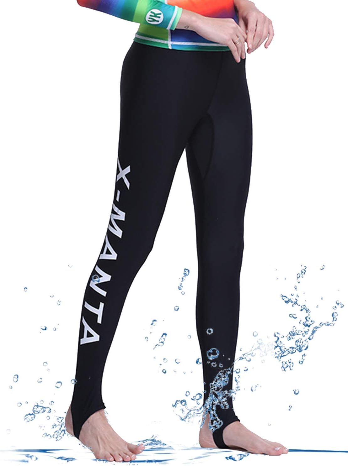 GEEK LIGHTING Womens UPF 50+ Surfing Skins Leggings Wetsuit Swim Long Pants