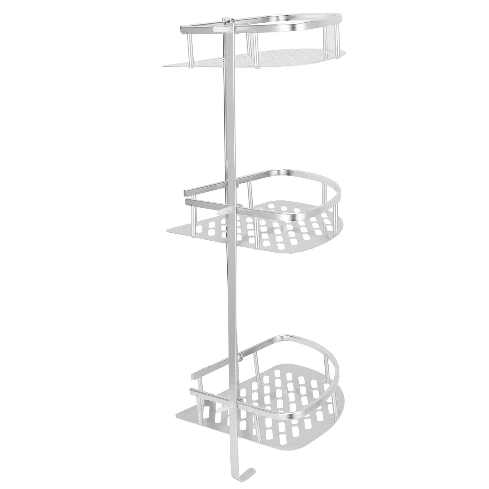 3 Tier Corner Shower Caddy SUS304 Stainless Steel Wall Mounted Shower Shelf Bathroom Organizer for Shampoo Soap Toiletries Storage