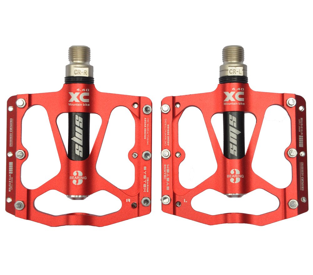 UPANBIKE MTB Road Bike Bicycle Ultra-light 9/16 inch Triple Bearing Aluminum Platform Pedals