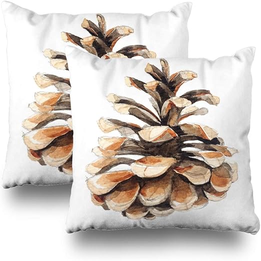 Amazon Com Lalilo Set Of 2 Throw Pillow Covers Watercolor Pine