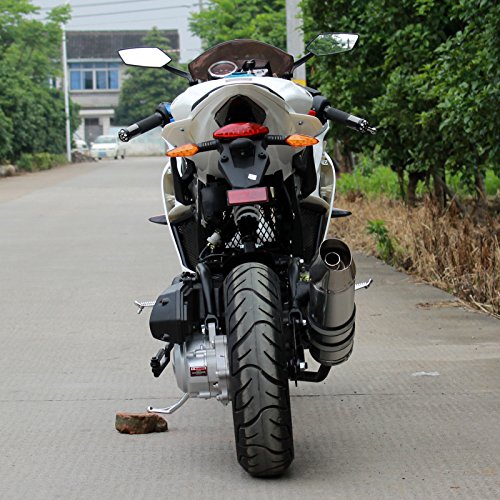 DONGFANG DF50SST 50cc Super Bike Ninja Scooter Moped Bicycle White