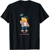 Men's Women's Kids Teddy Bear Graphic Cool Designs Funny T-Shirt