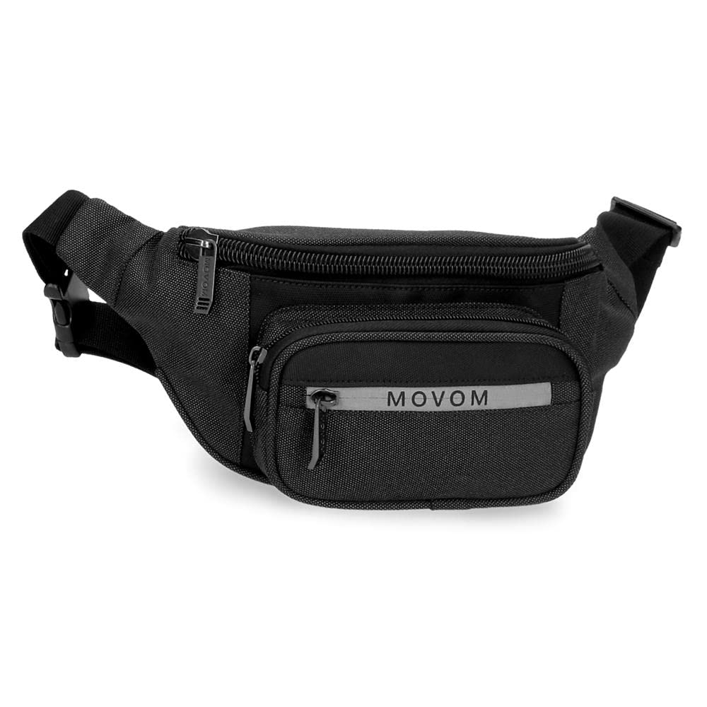 Movom Trimmed Small Shoulder Bag - Black, Black, Standard Size, Belt Bag