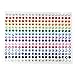 Sorrento Crafts 300 Pieces 5mm Multicolor Bling Rhinestone Sticker Sheet Gem Diamond Self Adhesive(Color 1)