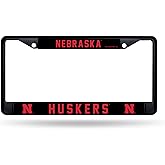 Rico Industries NCAA Standard Black Chrome Frame with Decal Inserts 12" x 6" Car/Truck Auto Accessory
