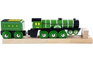 Bigjigs Rail Wooden Heritage Collection Flying Scotsman Train Play Set Railway