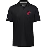 Holloway Men's NBA Miami Heat Repreve Eco Polo-Sustainable Moisture-Wicking Shirt for Activewear & Casual Wear