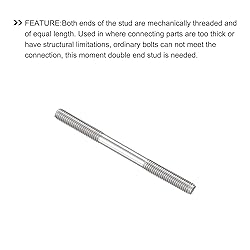METALLIXITY Double Ended Stud Screws