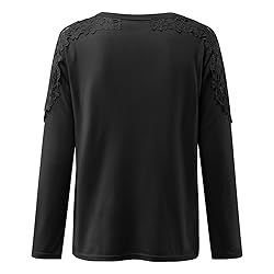 iPOGP Lace Crochet Shirts Flowy Oversized Tshirts