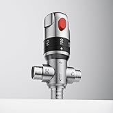 Morado Thermostatic Mixing Valve with 1/2 NPT Male Connection, Water Temperature Constant Control Valve, Fahrenheit Scale Mar