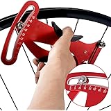 Kukakoo'Household Hand Tool， Bike Tensiometer Bicycle Spoke Tension Indicator Meter Gauge Wheel Repair Tool - Red