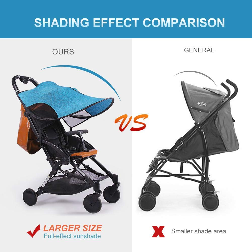 stroller sun shade extender