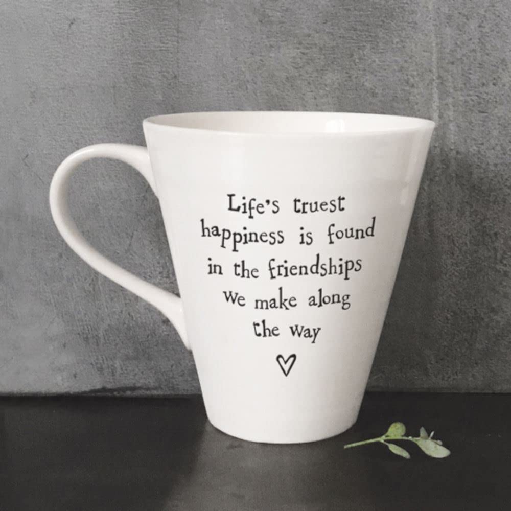 Life's truest happiness... mug by east of india