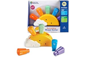 Learning Resources Sunshine Shape Sorter | Stacking and Matching Skills Activities, Toddler Learning Toys, Educational Sortin
