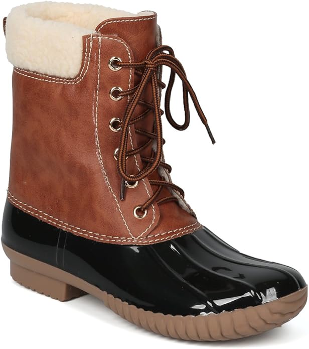 shearling duck boots