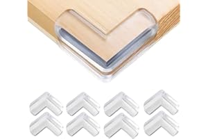 Safety Corner Protectors Guards, 8 pcs Baby Proofing Safety Corner Clear Furniture Table Corner Protection, Kids Soft Table C