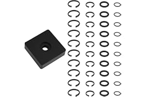 TINOALY 41pcs 3/8 & 1/2 Inch Impact Retaining Ring Clip Friction Rings with O-Ring, Includes Anvil Retaining Ring Installation Tool Compatible with Electric Pneumatic Impact Wrenches