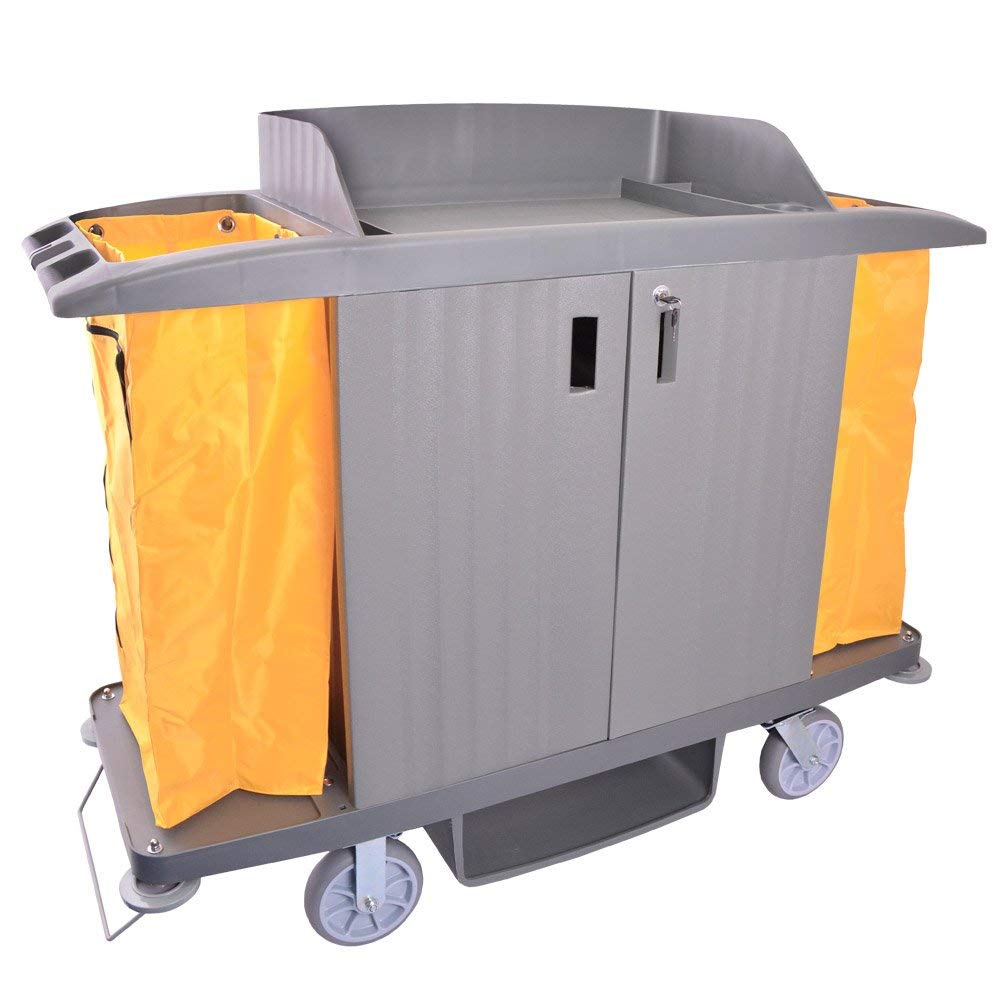 Viva Brite Housekeeping Trolley with Lockable Doors Amazon.co.uk