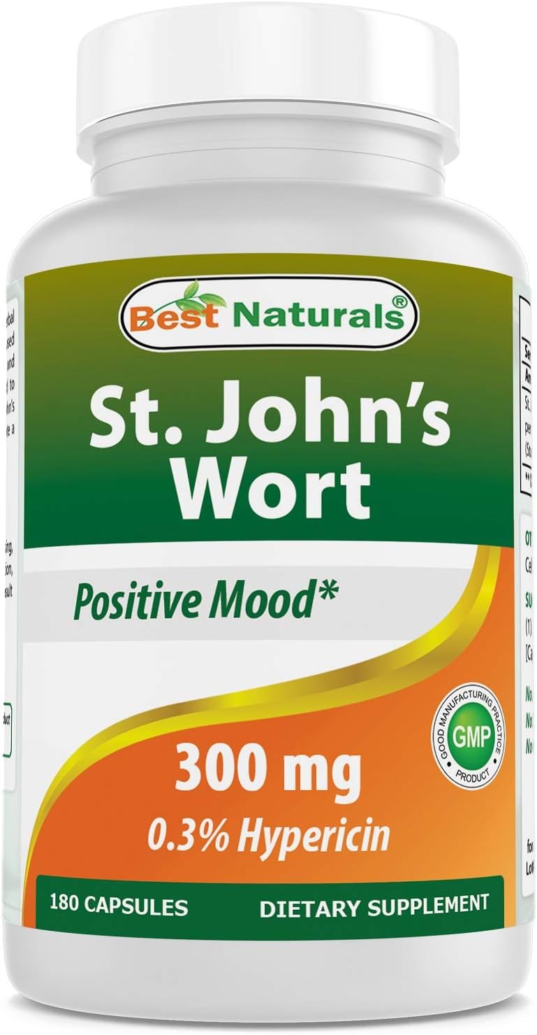Best Naturals St John's wort 300 mg 180 Capsules: Health & Personal Care