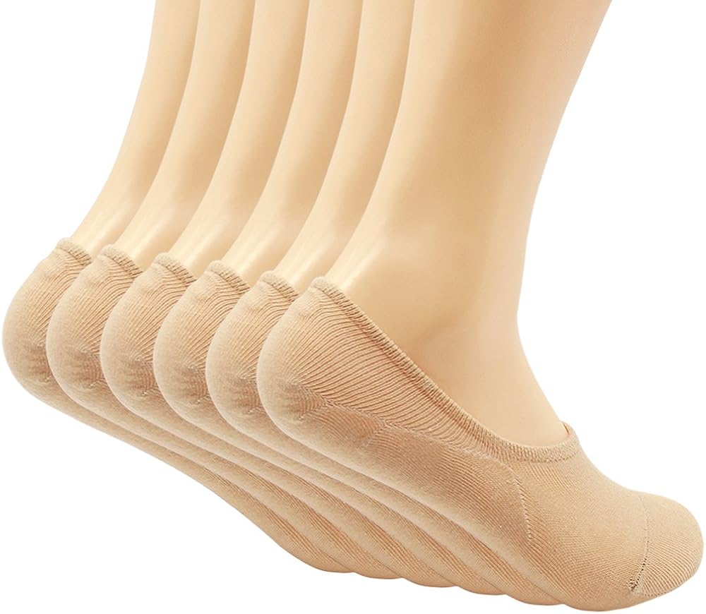 Women's 3-9 Pairs Casual Thin No Show Socks Non Slip Flat Boat Line at  Women’s Clothing store