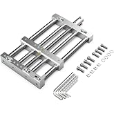 AnoleX CNC Router High-Precision Aluminum Vise Bench Clamp, 282mm x 150mm x 30mm