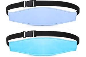 HESTYA 2 Pieces Baby Carseat Head Support Band Strap Headrest Stroller Seat Sleeping Headrest Neck Relief Head Strap Headband for Kids Children Toddler Infant(Fresh)