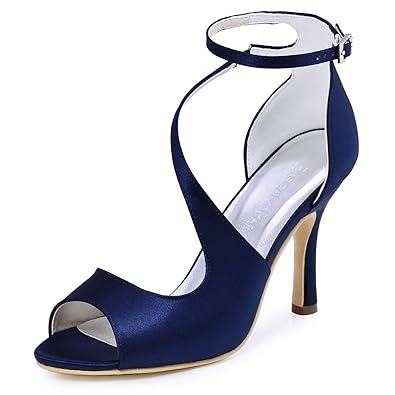 navy blue women's dress sandals