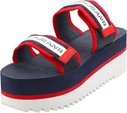 tommy jeans flatform sandals