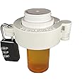 Pharma-Lock Pill Bottle Locking Cap for Walgreens & HIMS Pharmacy Pill Bottles, Fits 20 Dram Walgreens & HIMS Pill Bottle, Includes Cap and Combination Lock