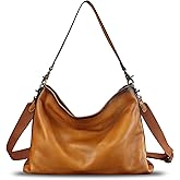 Genuine Leather Hobo Bag for Women Tote Bag Vintage Handmade Shoulder Bag Crossbody Satchel Purses Pouch
