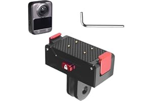 SOMOAAI Magnetic Charging Base Compatible with DJI Osmo 360 Camera, for On-The-Go Power & Stable Biking Mount (Dual-Card Rech